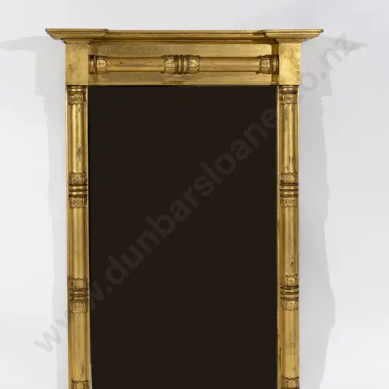 Regency Parcel Gilt Inverted Breakfront Pier Glass