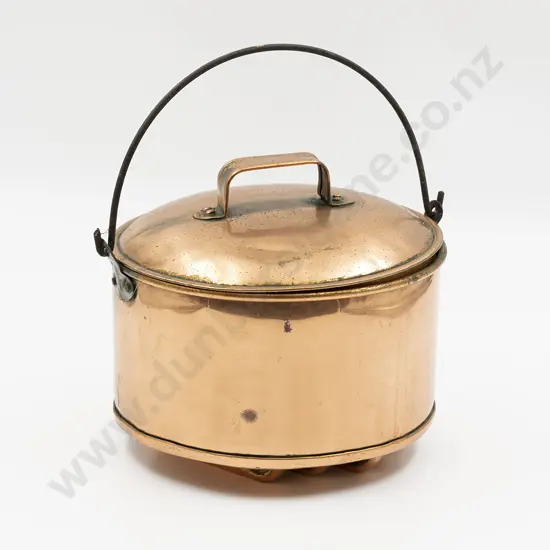 Lidded Copper Warming Pot