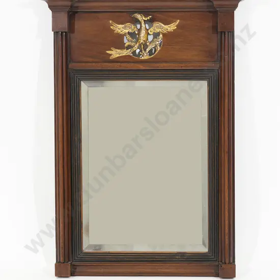 Geo III Mahogany Federal Wall Mirror