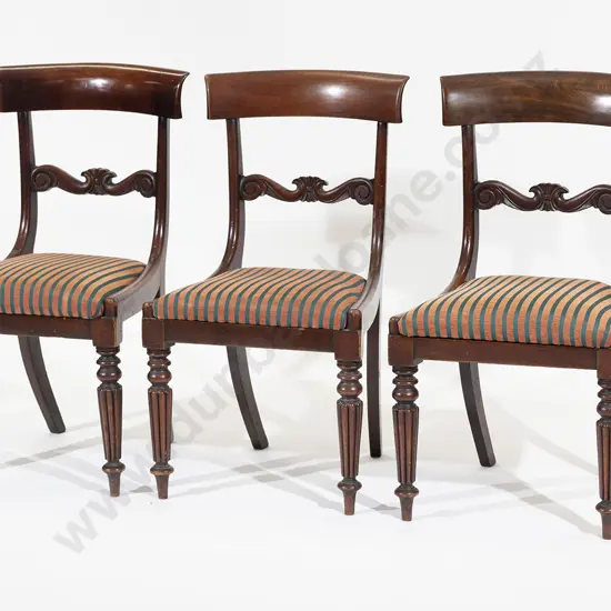Set Of Three WMIV Mahogany Dining Chairs