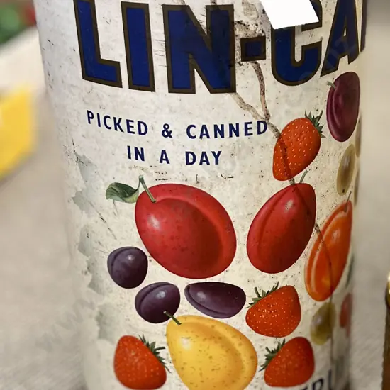 Large Vintage Lin-Can Tin