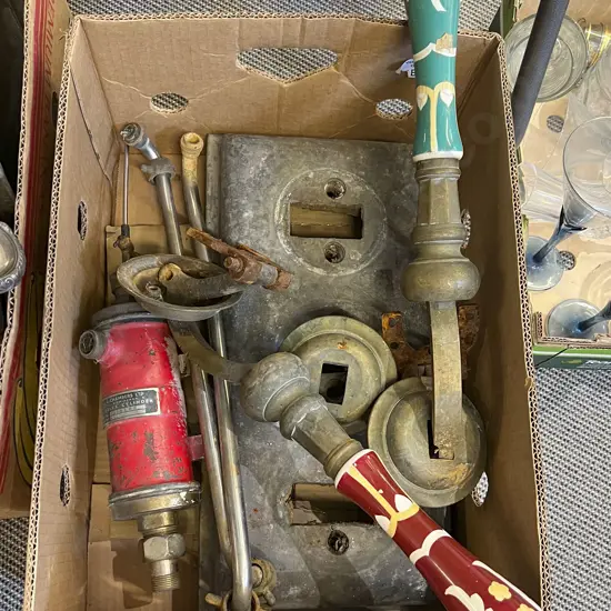 Box Containing Vintage Bar Tap System