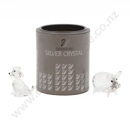 Swarovski Pig and Poodle