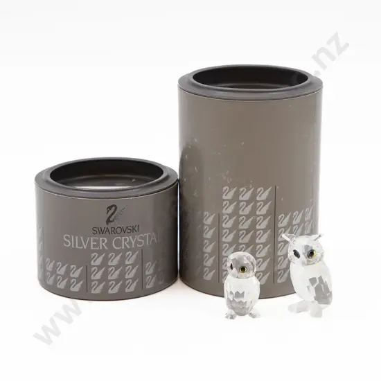 Two Swarovski Owls