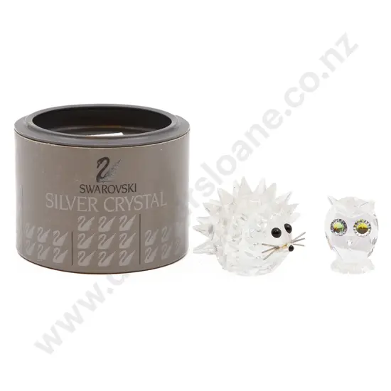 Swarovski Hedgehog and Owl