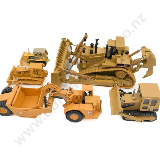 Five Assorted Earthmoving Toys Including Caterpillar