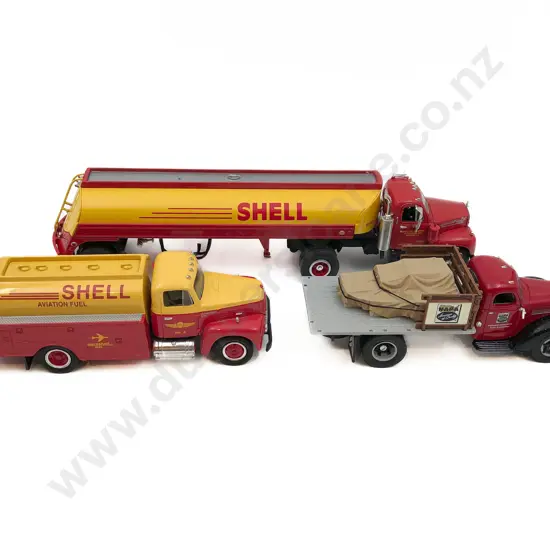 Toy Shell Oil Tanker Together with Shell Aviation Fuel Truck and Other