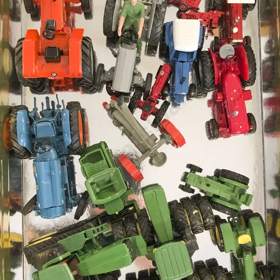 Quantity of Assorted Small Toy Tractors