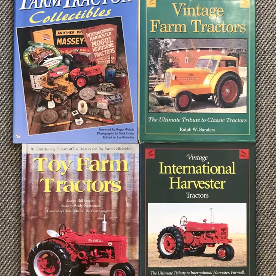 Four Books on Vintage and Collectible Farm Tractors