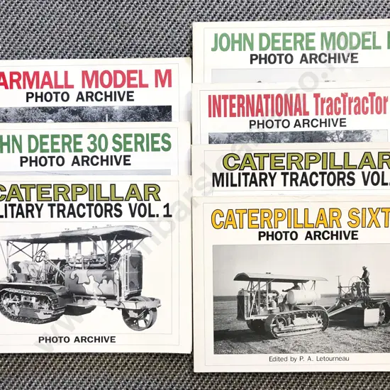 Seven Book Collection of Various Tractor Photo Archives