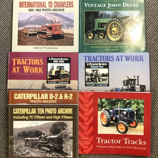 Seven Book Collection of Various References on Tractors