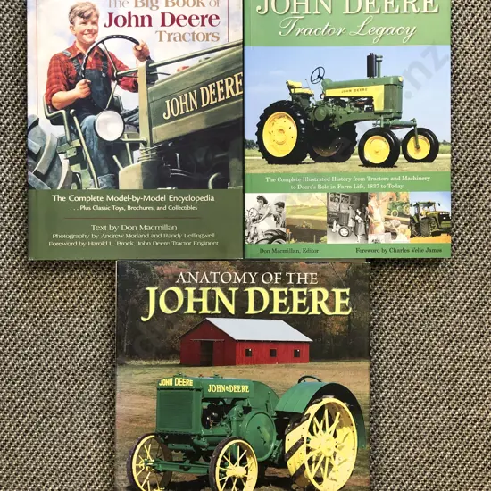 Three Reference Volumes on John Deere Tractors