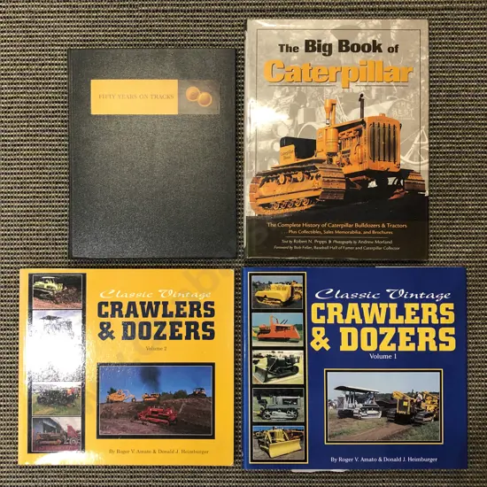 Four Various Books on Vintage Tractors and Dozers
