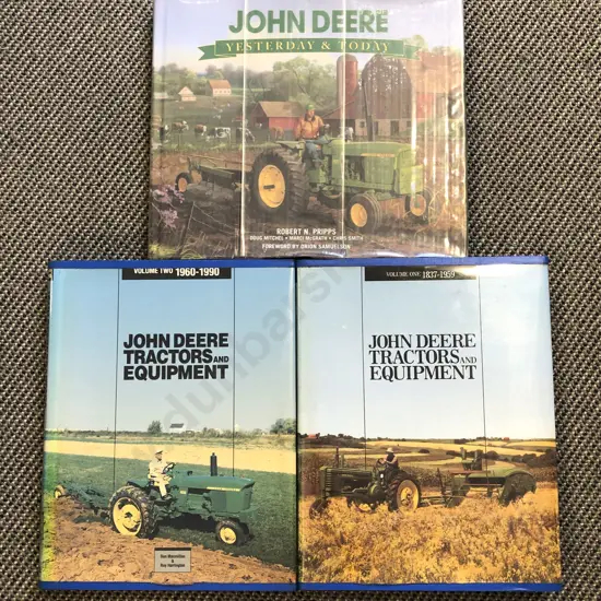 Three Volumes of John Deere Reference Books