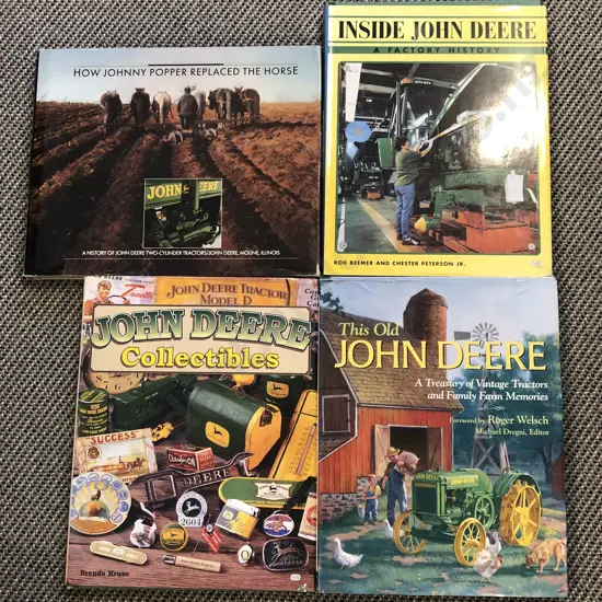 Four Reference Volumes of John Deere Tractors