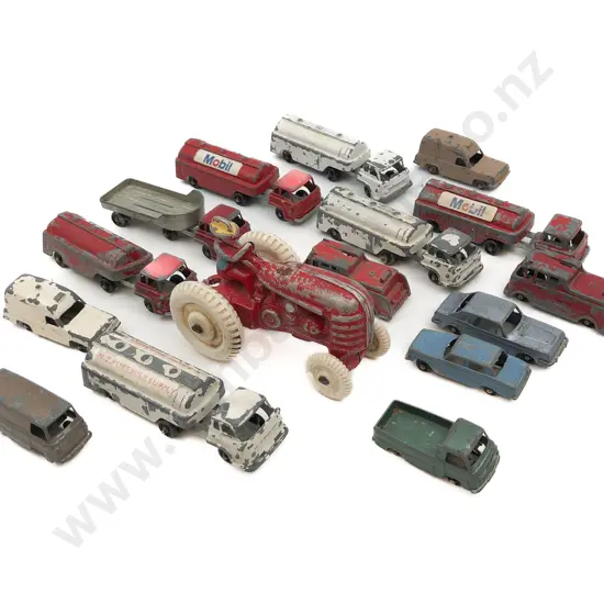 Quantity of Assorted Vintage Toy Cars Together with Fun Ho