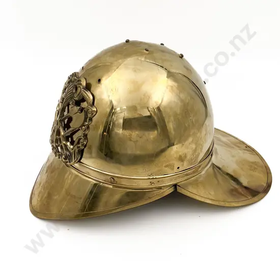 Decorative Brass Fire Fighters Helmet (Faults)