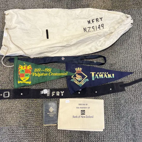 Small Quantity of Vintage Including BNZ Bag