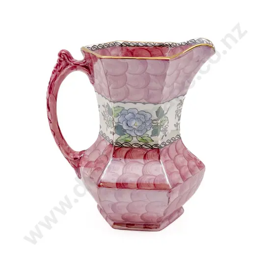 Maling "Peony Rose" Luster Jug