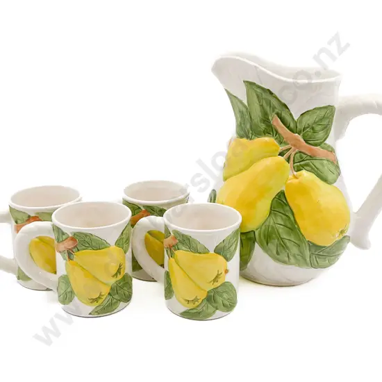 Fruit Decorated Ceramic Lemonade Set