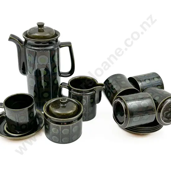 Retro English Made Ironstone Coffee Set