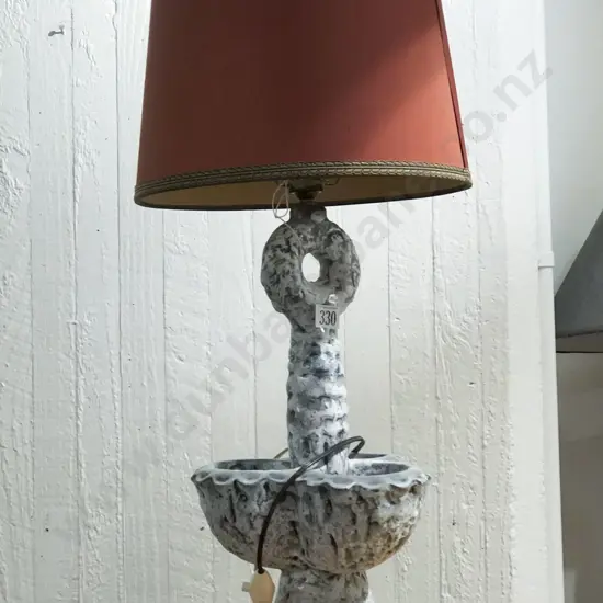 Pottery Sculpture Form Table Lamp