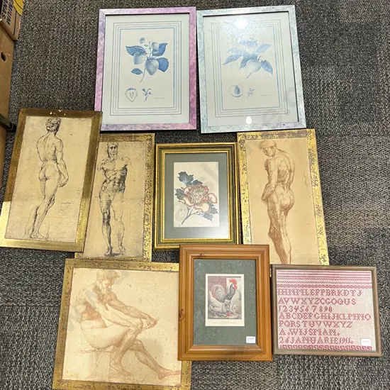 Box of Assorted Artworks