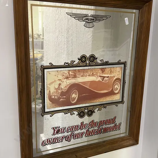 Jaguar Advertising Mirror