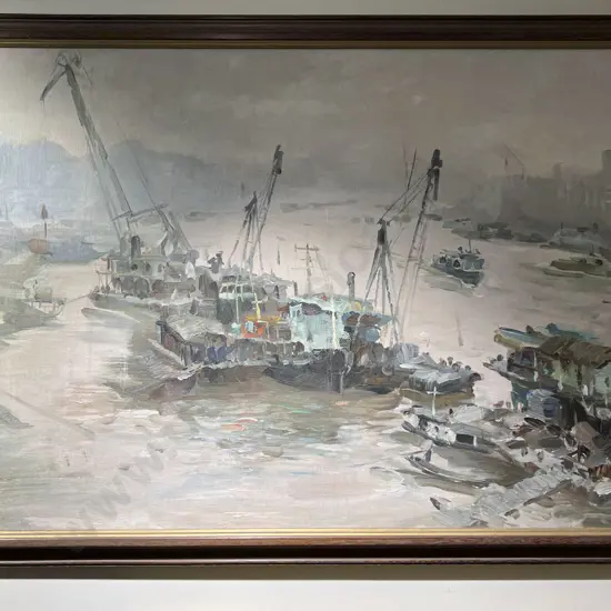 Nautical Harbour Scene