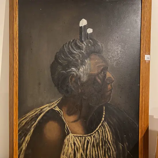 M. J. McMahon - Portrait of Older Māori Man