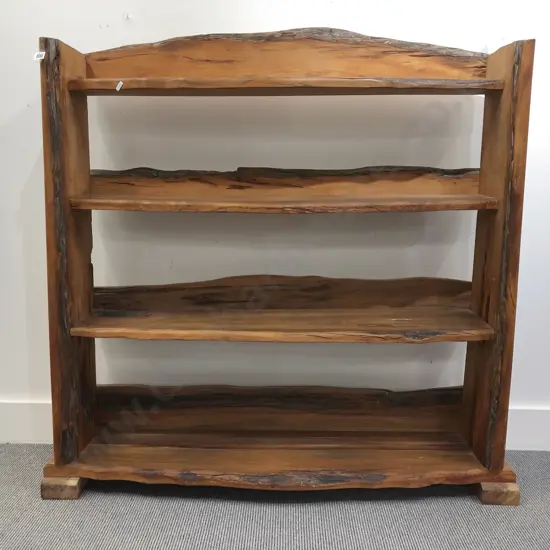 Natural Form Wooden Book Case