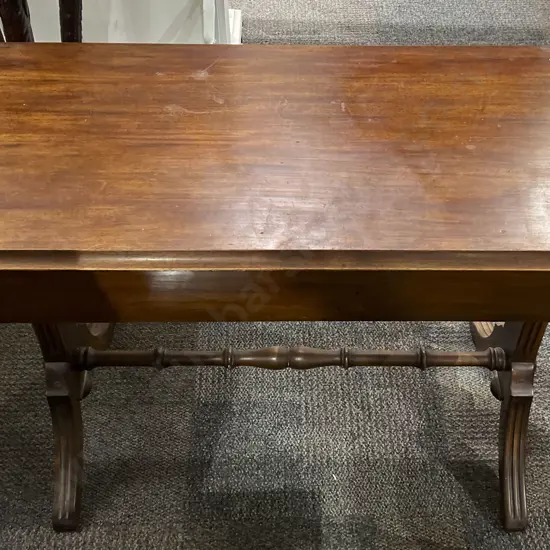 Drop Leaf Two Drawer Sofa Table