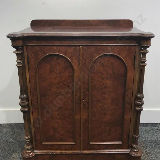 Burr Walnut Two Door Chiffonier