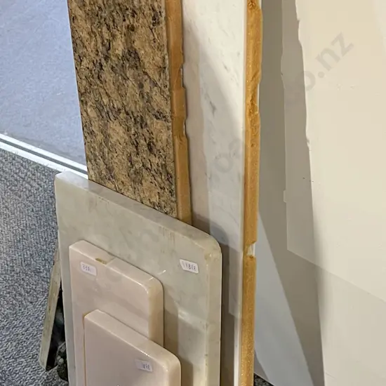 Five Assorted Sized Slabs of Marble