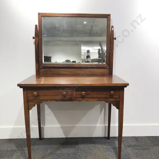 Mahogany Mirror Back Dressing Table