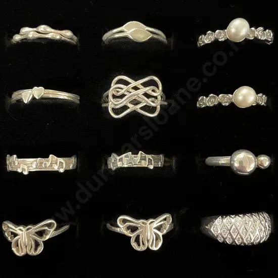 16 S/S Finger Rings