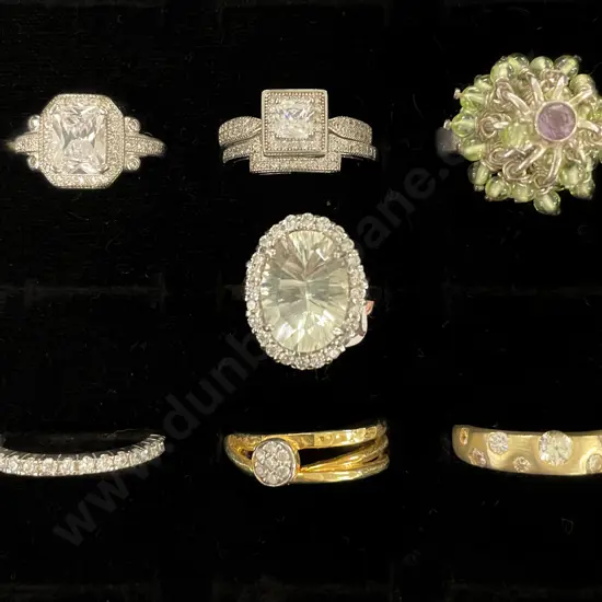 Seven S/S & Crystal Rings