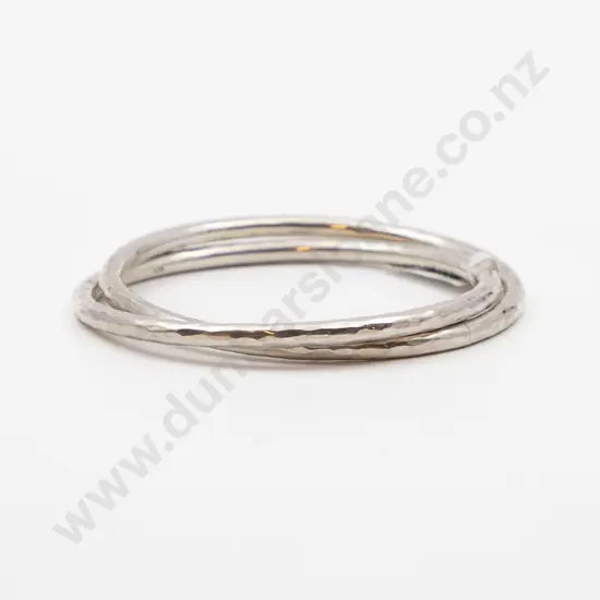 S/S Double Interlinked Bangle