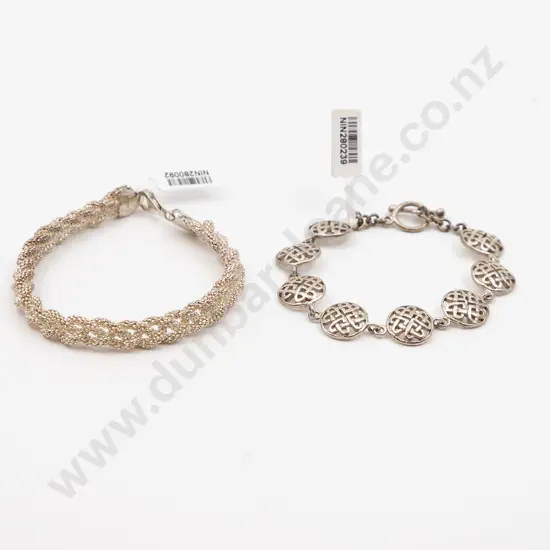 Two S/S Fancy Bracelets