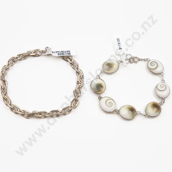 Two S/S Fancy Bracelets