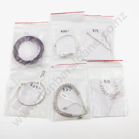 Six S/S Bracelets and Bangles