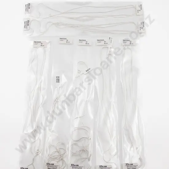 Seven Thai .925 Silver Neck Chains