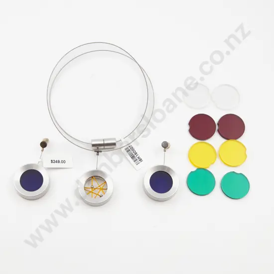 Iskin Aluminium Mood Colour Pendant Earrings