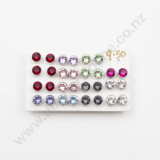 15pair S/S and Crystal Stud Earrings