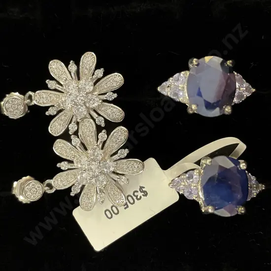 Two Pair S/S and Crystal Dress Earrings