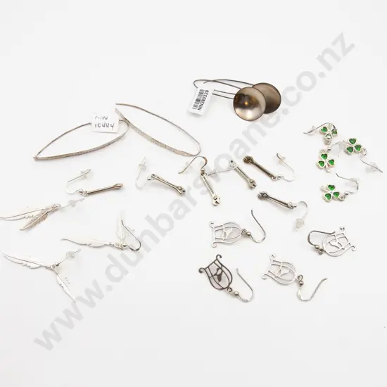 Eleven Pair Silver Earrings