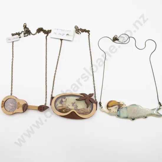 Three Laliblue Spain Child Hood Memories Craft Jewellery Pieces