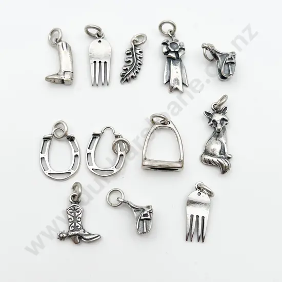 Twelve Assorted S/S Charms