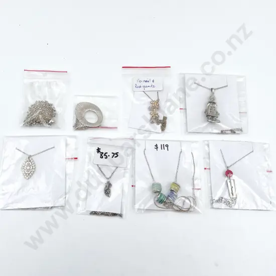 Eight S/S Pendants on Chain