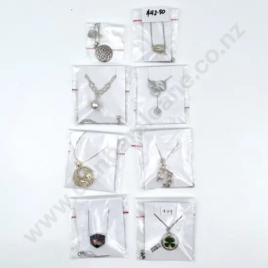 Eight S/S Pendants on Chain